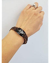 Aeoss Leather bee Bracelet -Fully Adjustable Sizes. White Bee Beautiful Leather Jewelry 2 pcs