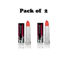 Pack of 2 Maybelline 100th Anniversary Ltd Edition Lipstick, 800 Strike A Rose