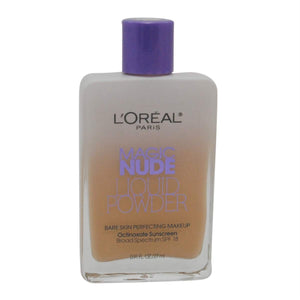 L'oreal Paris Magic Nude Liquid Powder Bare Skin Perfecting Makeup SPF 18, Natural Beige, 0.91 Ounces (3 Pack)