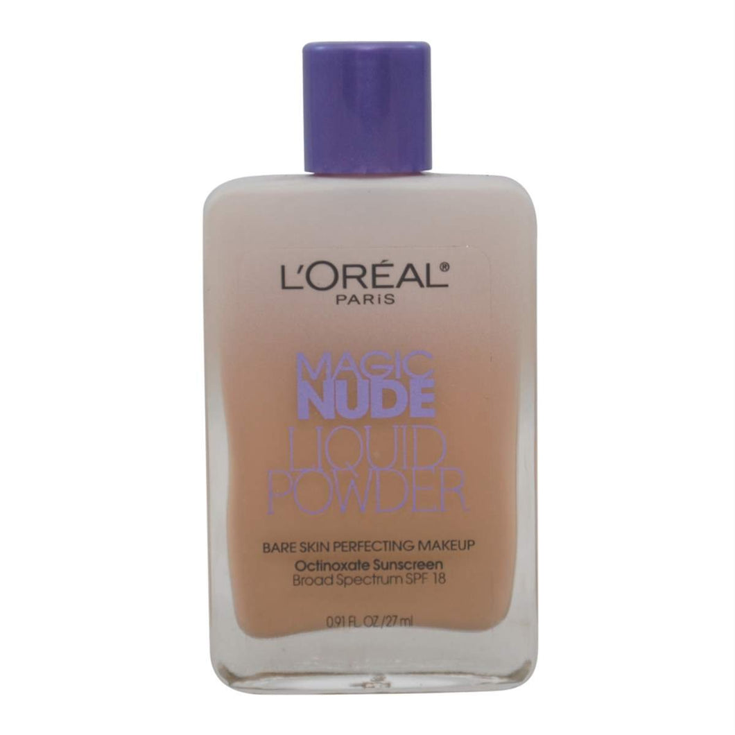 L'oreal Paris Magic Nude Liquid Powder Bare Skin Perfecting Makeup SPF 18, Natural Buff, 0.91 Ounces (3 Pack)