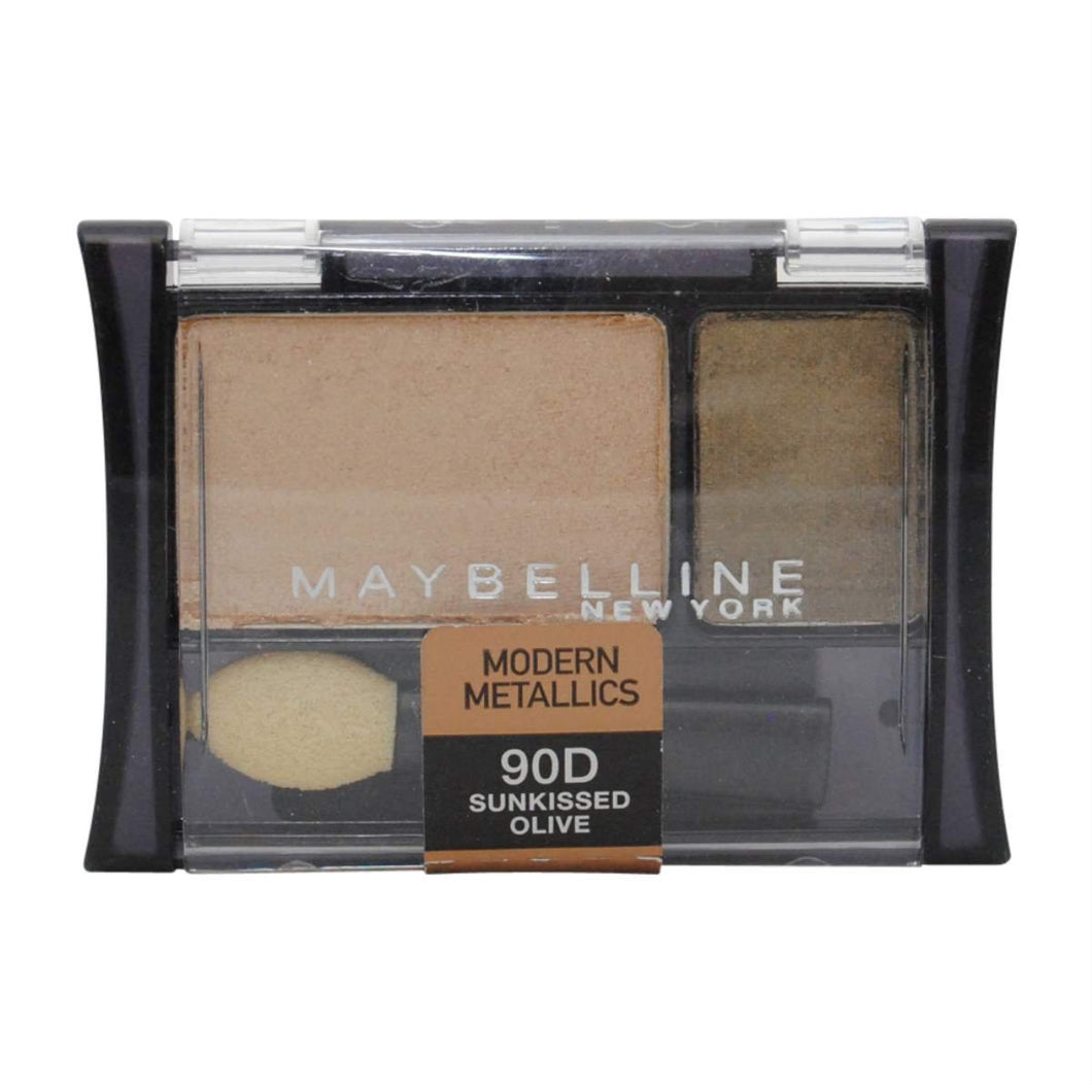 Maybelline New York Expert Wear Eyeshadow Duos, Sunkissed Olive 90d, 0.08 Ounce, 2 Ea