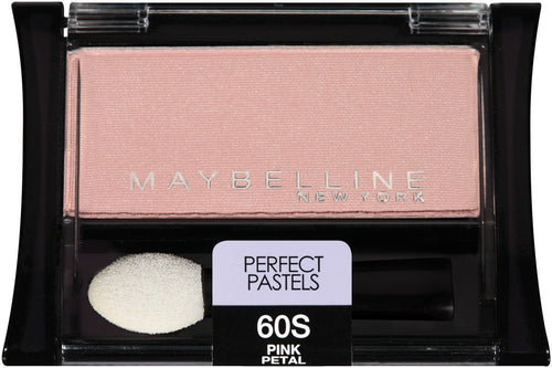 Maybelline New York Expert Wear Eyeshadow Singles, Perfect Pastels 60s Pink Petal, 0.09 Ounce