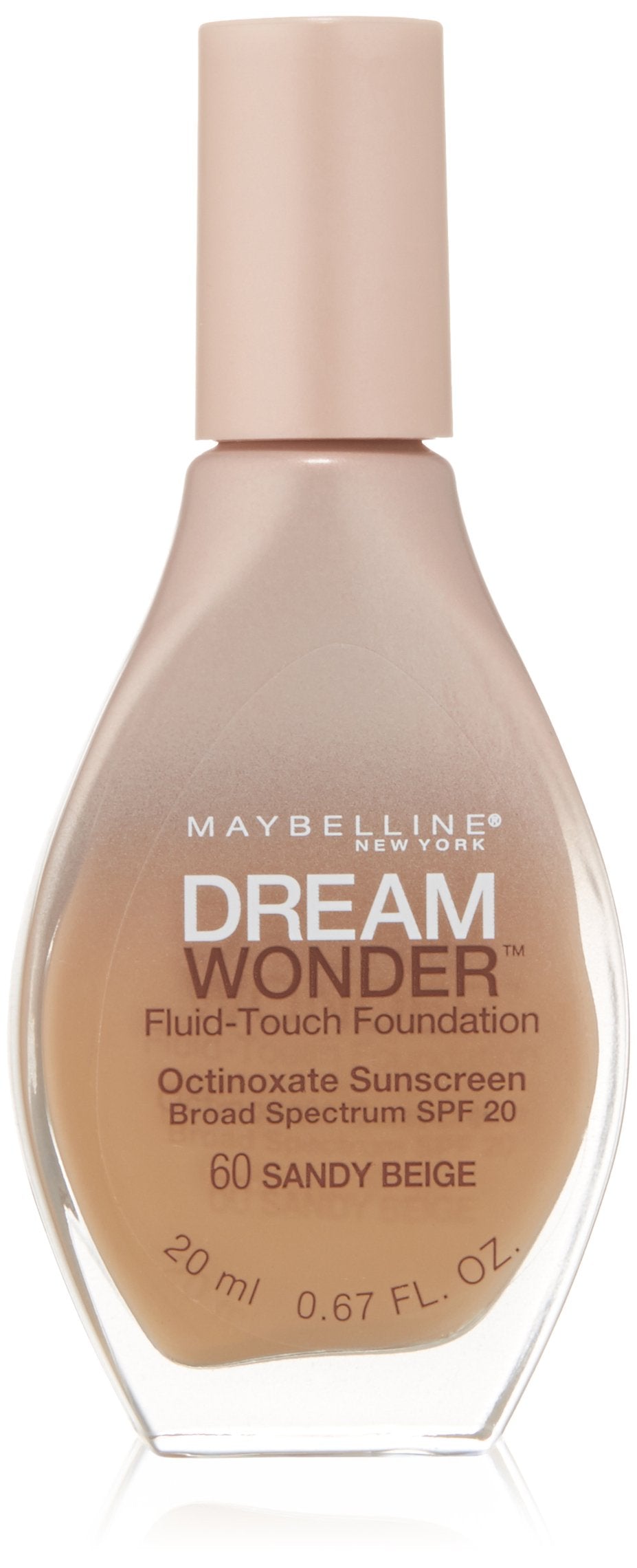 Maybelline New York Dream Wonder Fluid-Touch Foundation, Sandy Beige, 0.67 Fl...