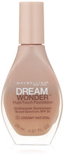Maybelline New York Dream Wonder Fluid-Touch Foundation, Creamy Natural, 0.67...