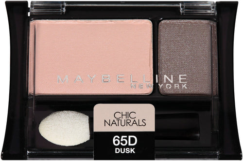 Maybelline New York Expert Wear Eyeshadow Duos, Chic Naturals 65d Dusk, 0.08 Ounce