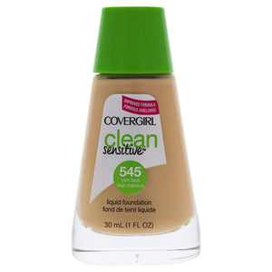COVERGIRL Clean Sensitive Skin Liquid Foundation Warm Beige, 1 oz (packaging ...