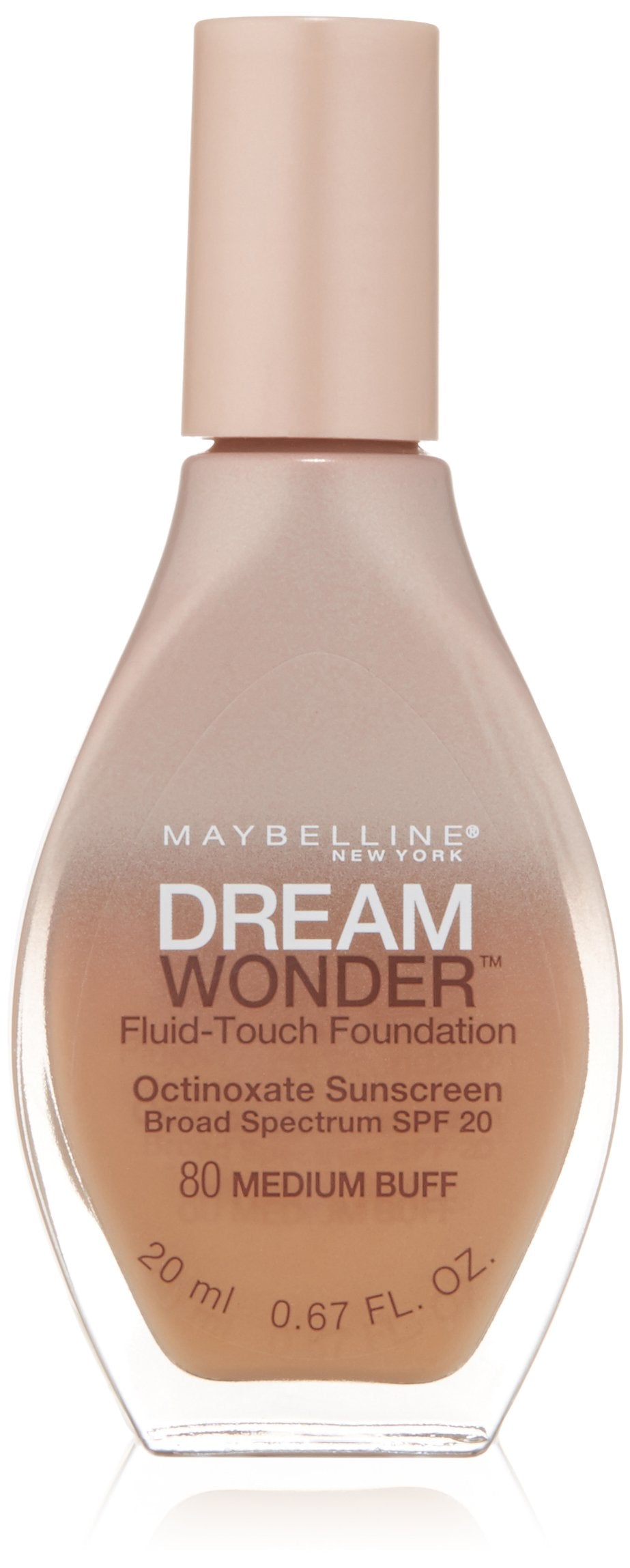 Maybelline New York Dream Wonder Fluid-Touch Foundation, Medium Buff, 0.67 Fl...