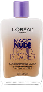 L'Oreal Paris Magic Nude Liquid Powder Bare Skin Perfecting Makeup SPF 18, Sa...