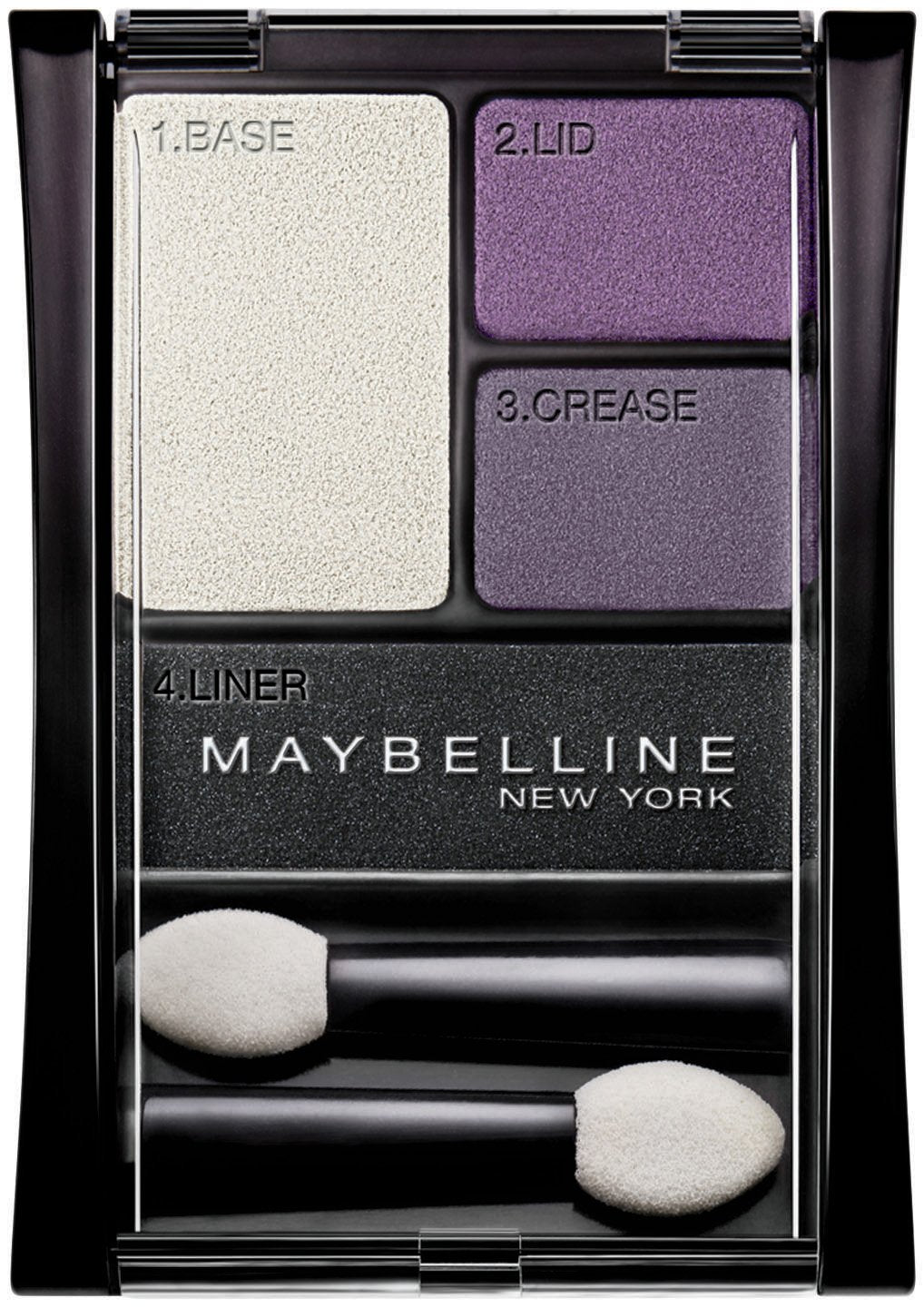 Maybelline New York Expert Wear Eyeshadow Quads, Stylish Smokes, 04q Charcoal Smokes, 0.17 Ounce